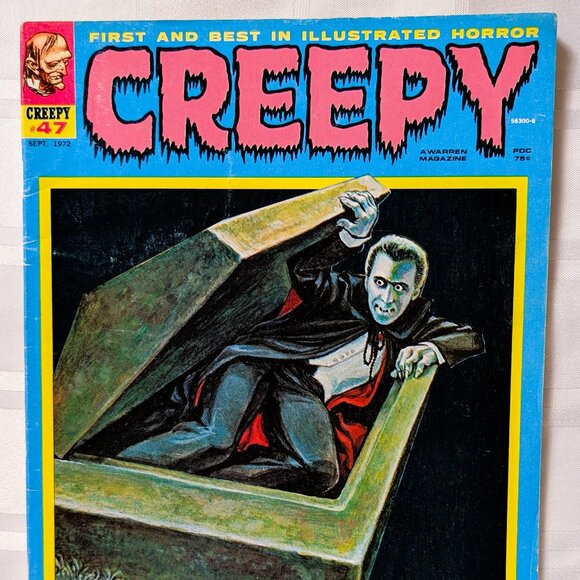 1972 CREEPY HORROR MAGAZINE VINTAGE BACK ISSUE #47 DRACULA VAMPIRE COVER BOOK - Picture 1 of 16